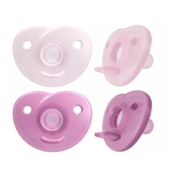 Philips Avent 2 chuchas soothie 0-6m rosa
