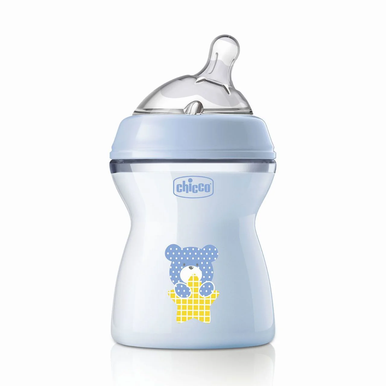 Chicco biberão natural feeling azul 250 ml