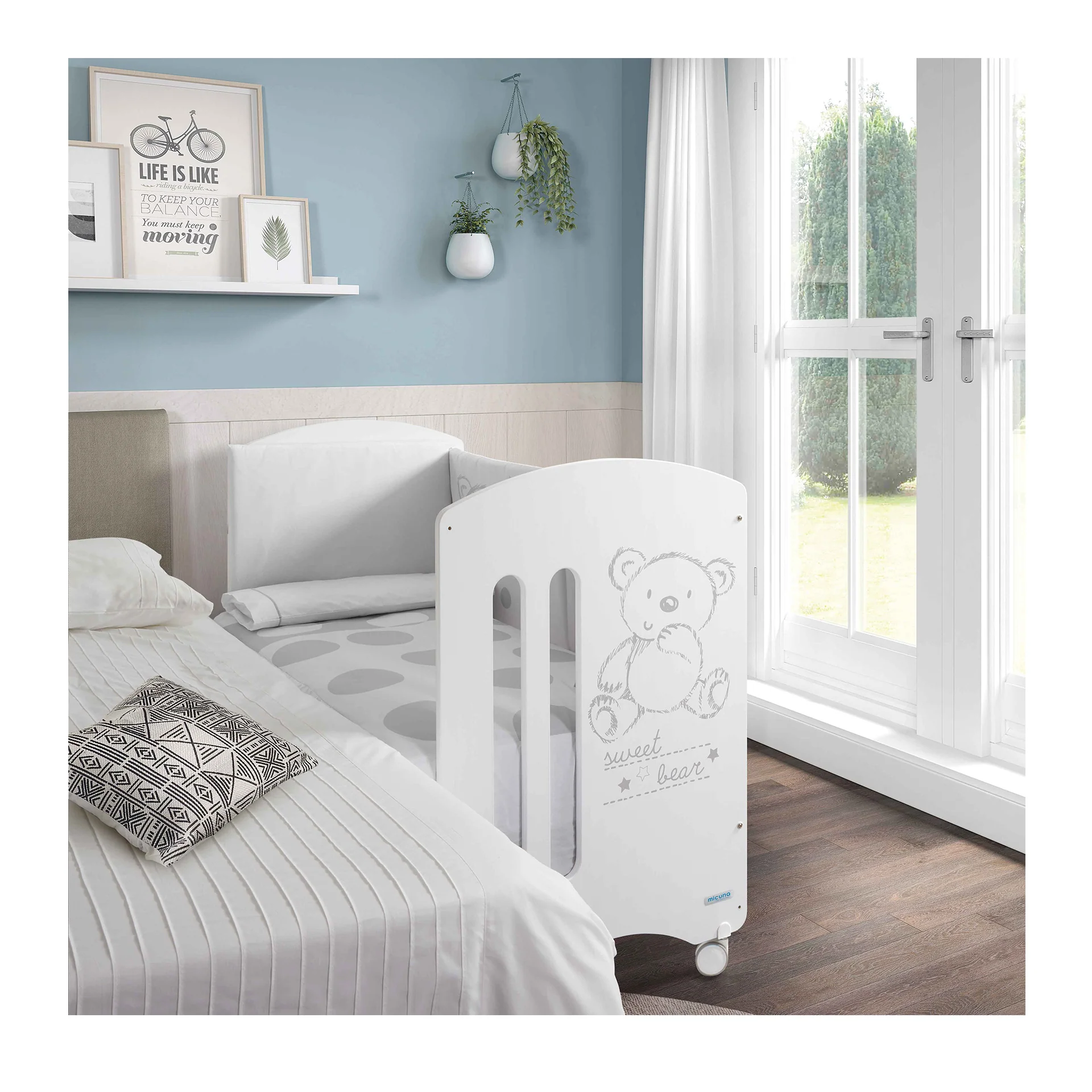 Micuna Pack Sweet Bear (Cama + Cómoda Banheira + Têxtil)