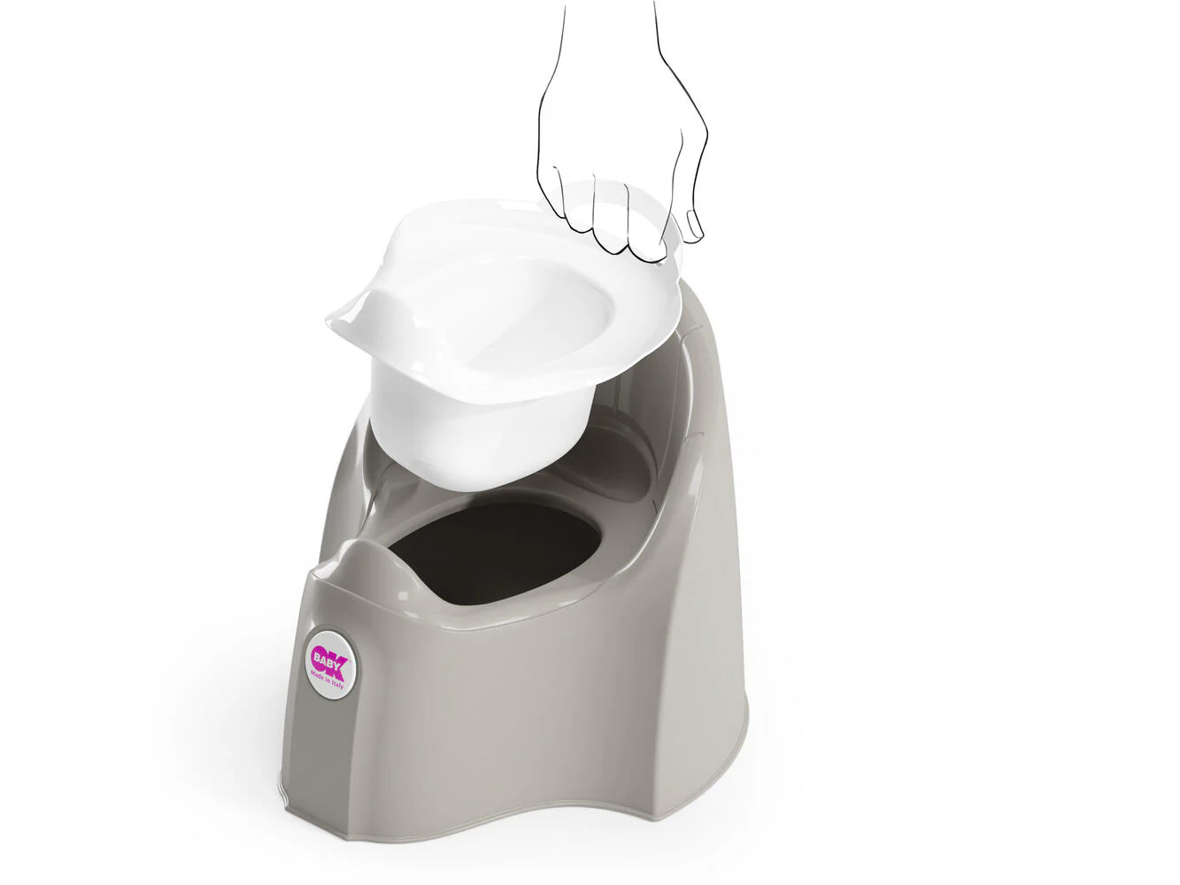 OKBaby Bacio Pasha Cinza