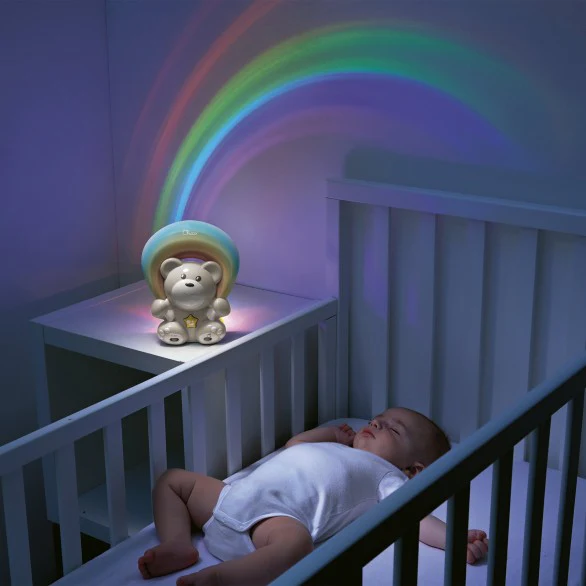 Chicco Projetor Ursinho Rainbow Bege