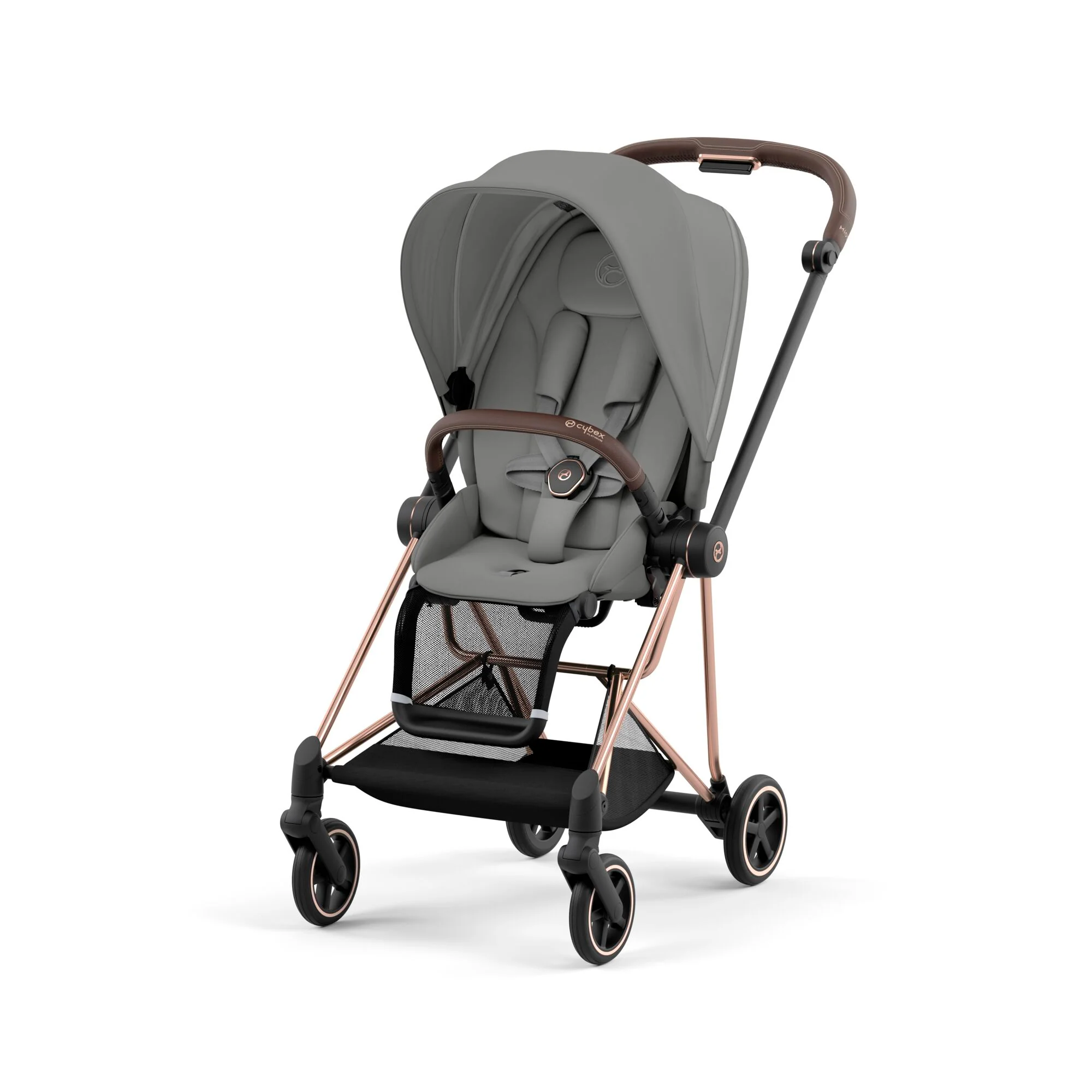 Cybex Mios Rosegold Mirage Grey + Cloud T Plus Mirage Grey