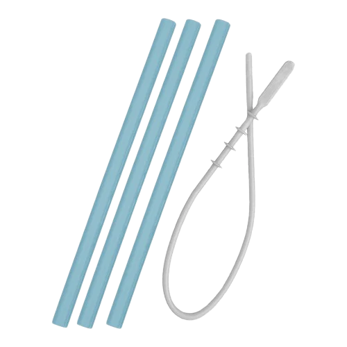 Minikoioi Palhas de Silicone Mineral Blue