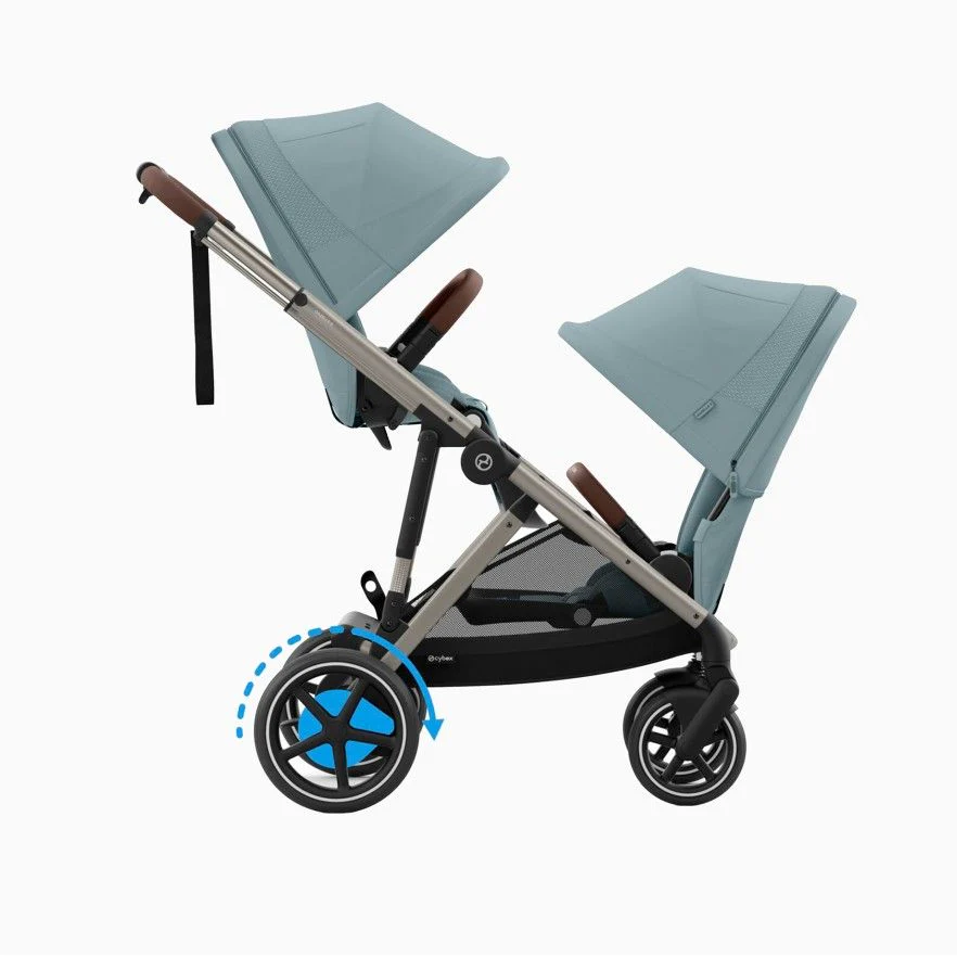 Cybex Pack eGazelle S + Alcofa + Cloud G Plus + Adaptadores + Base G Stormy Blue