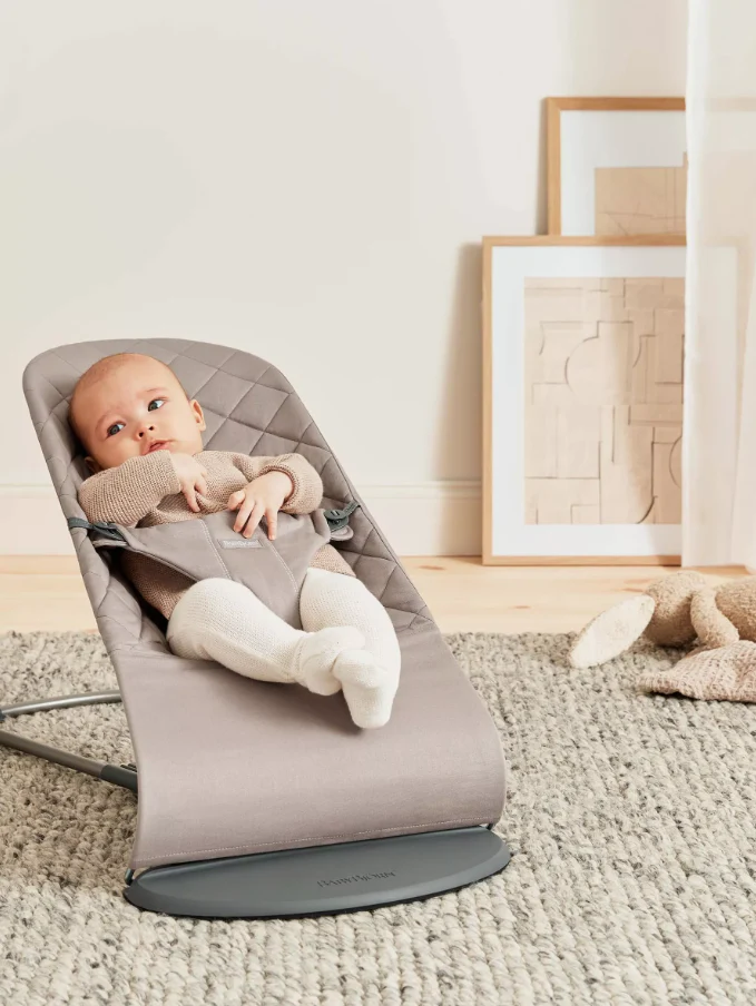 Babybjorn Espreguiçadeira Bliss Algodão Sand Grey