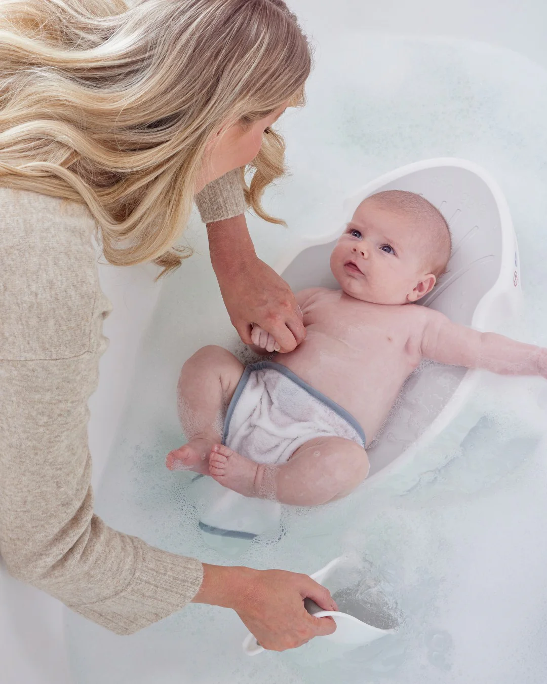 Shnuggle Espreguiçadeira Banho Branca