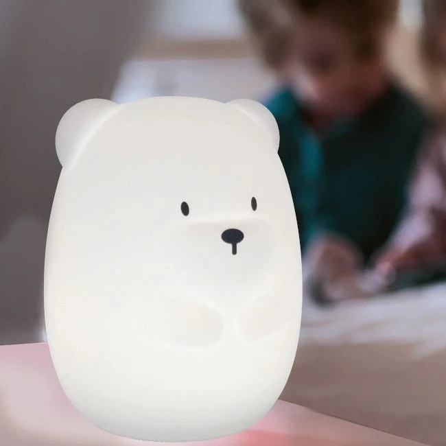 Nattou luz presença silicone urso 16cm