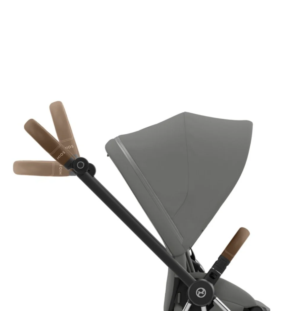 Cybex Mios Chrome Brown Seat Pack e Alcofa Lux Pearl Grey