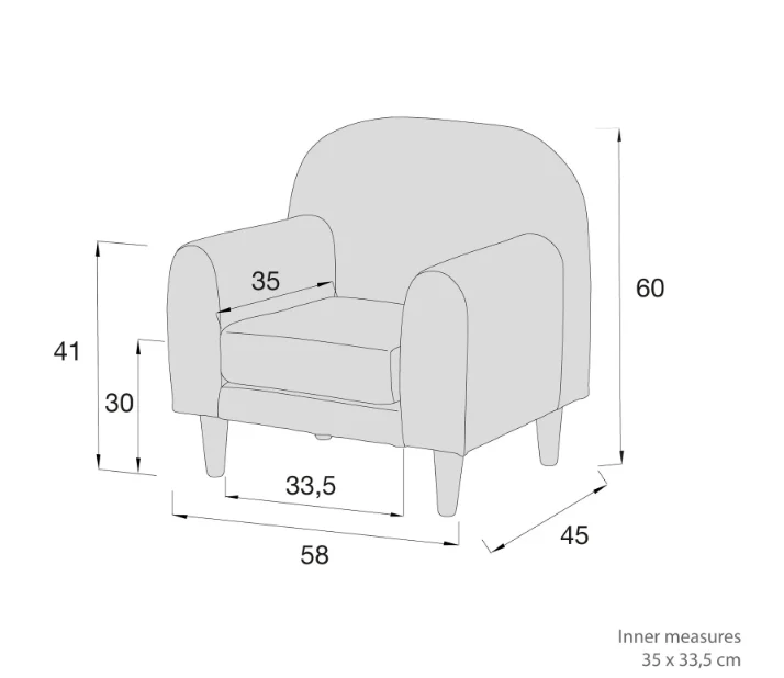 Alondra Poltrona Infantil Individual Verde Olive