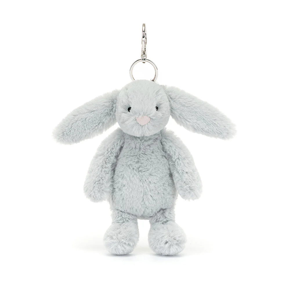 Jellycat Porta Chaves Bashful Silver Bunny