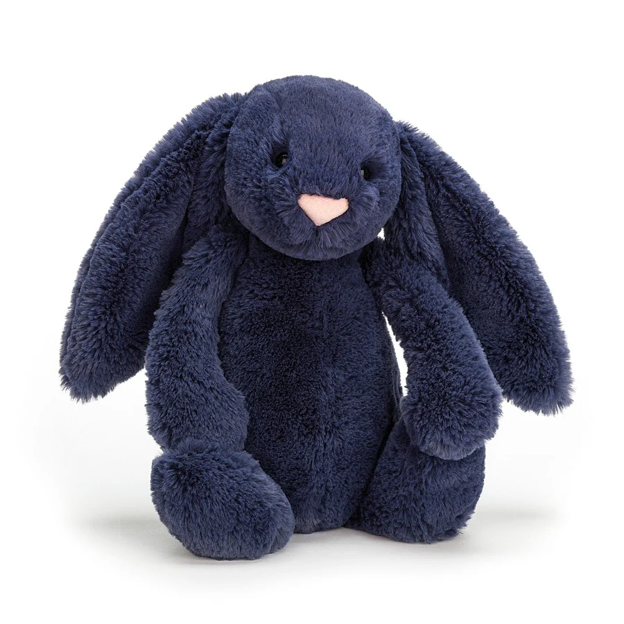 Jellycat bashful navy bunny medium