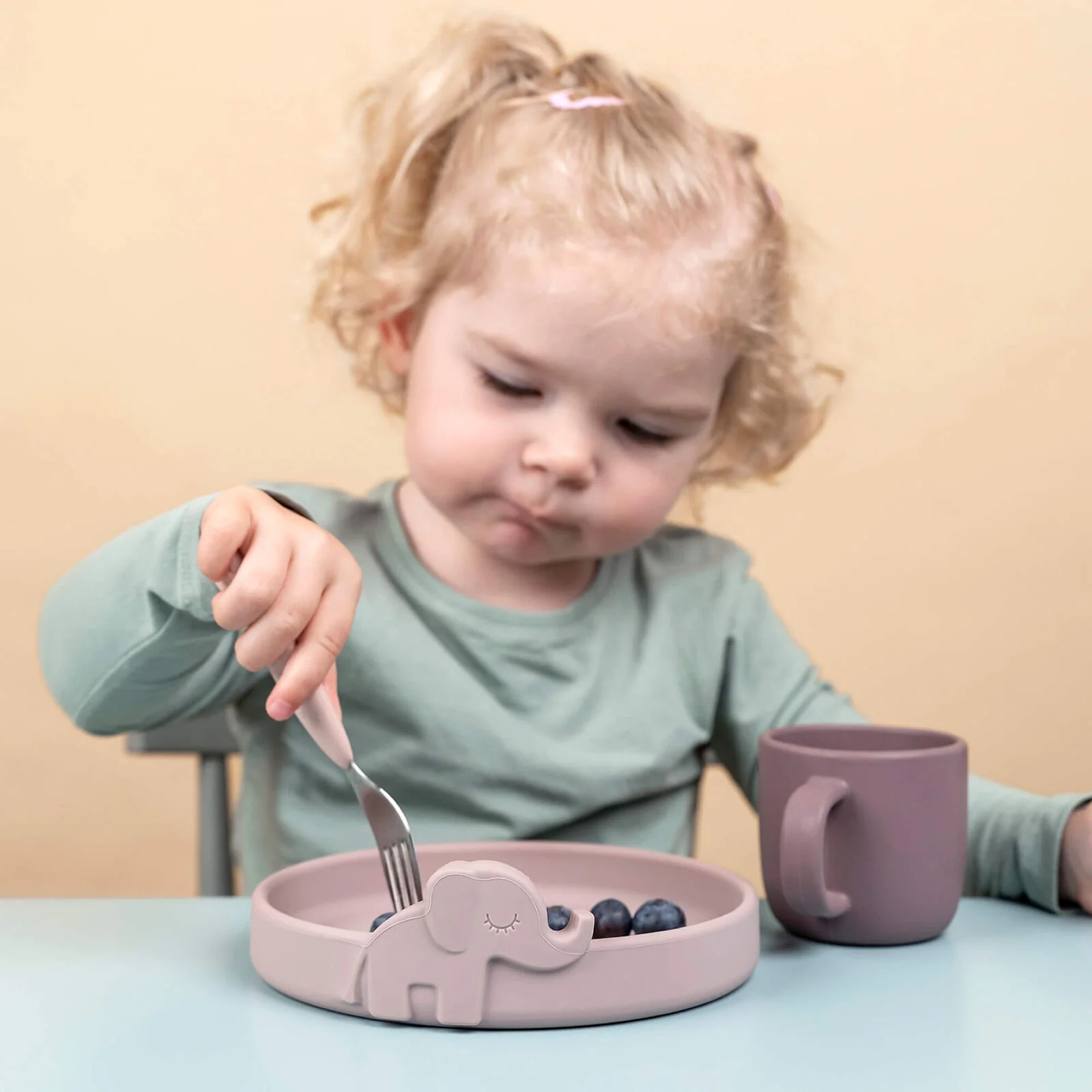 Done by Deer Conjunto Talheres Inox Deer Friends Pink