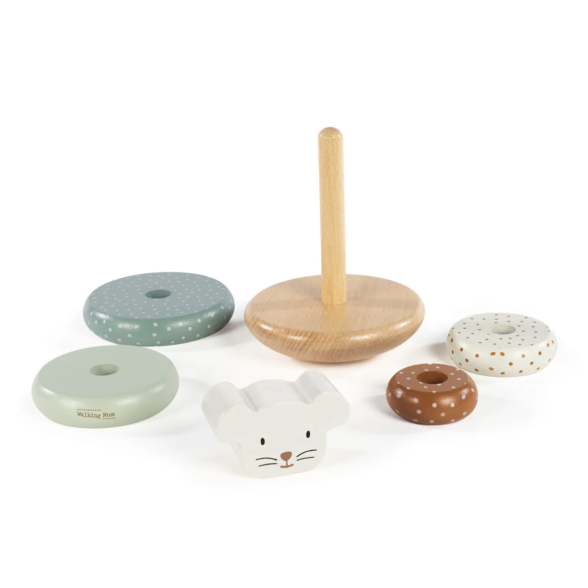 Walking Mum Torre Empilhável de Madeira Poppy