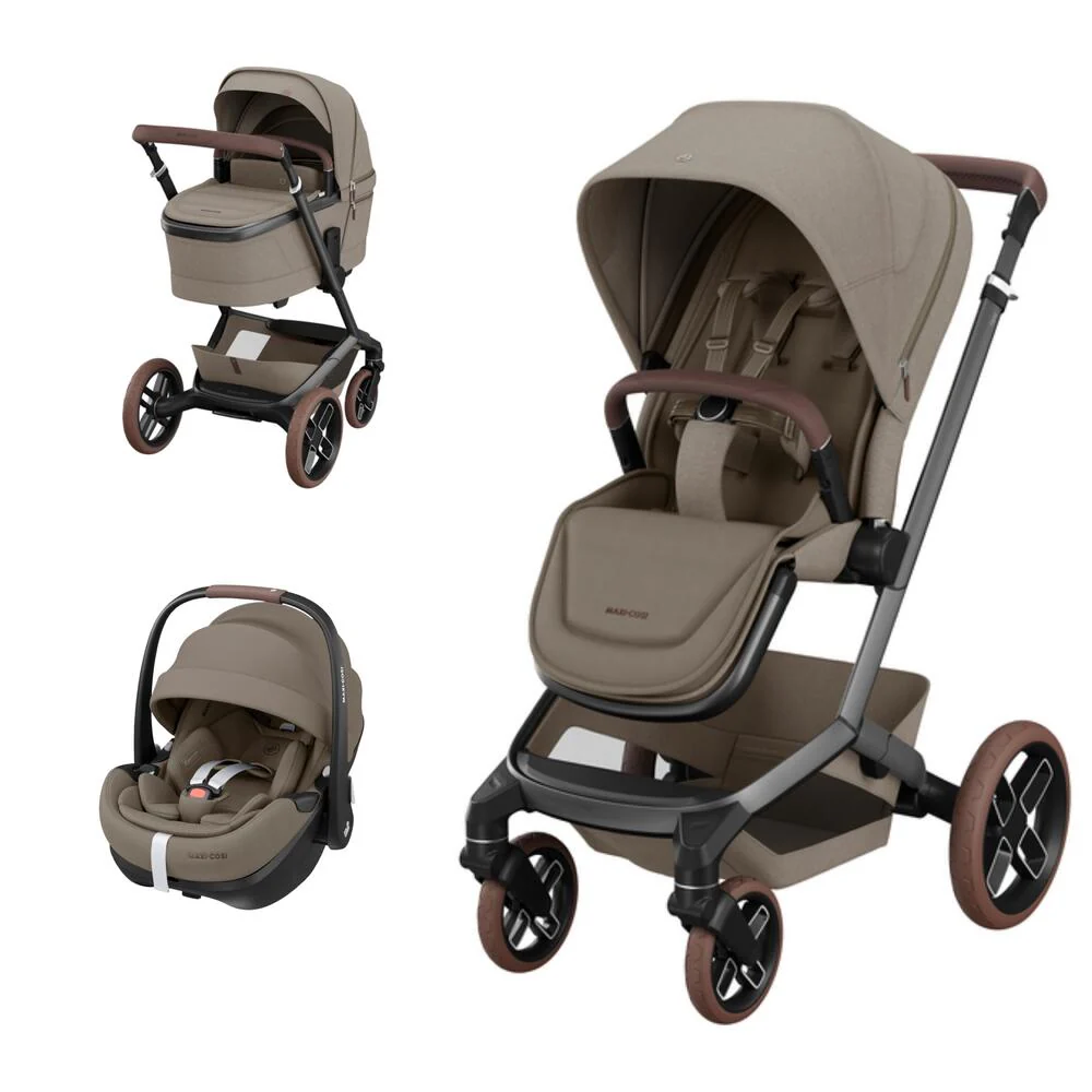 Maxi Cosi Fame + Pebble 360 Pro2 + Alcofa Twillic Truffle