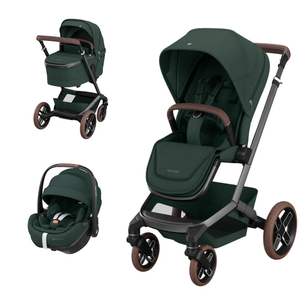 Maxi Cosi Fame + Pebble 360 Pro2 + Alcofa Twillic Green