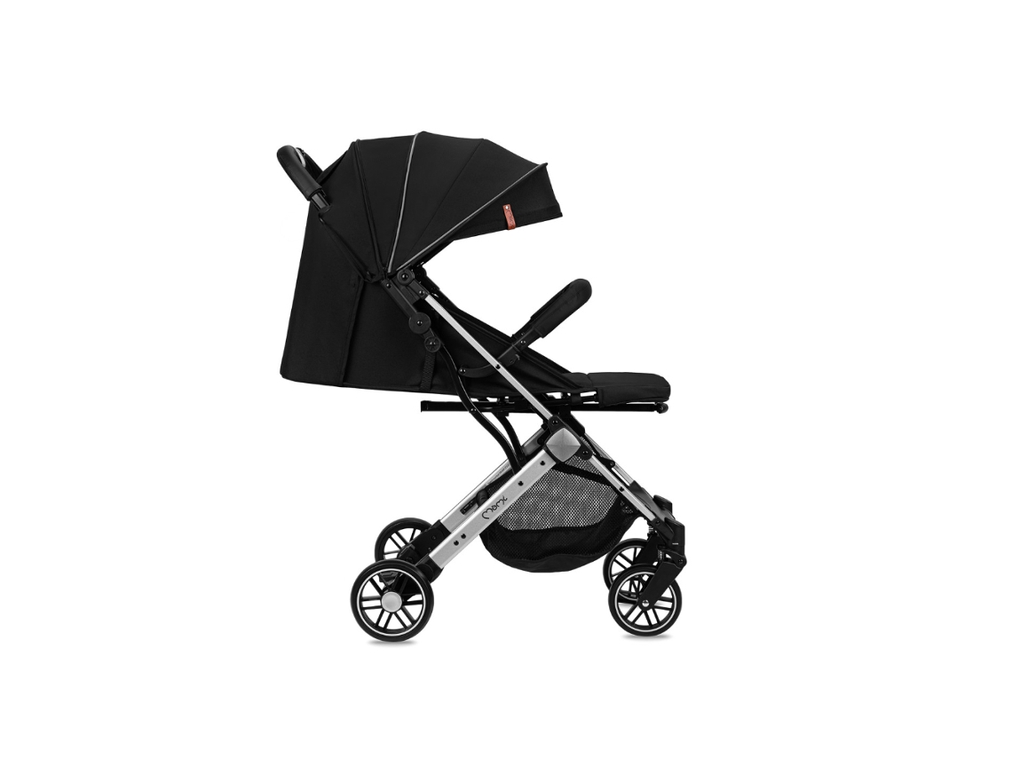 Carrinho de Bebê Momi Estelle Light Preto Prata