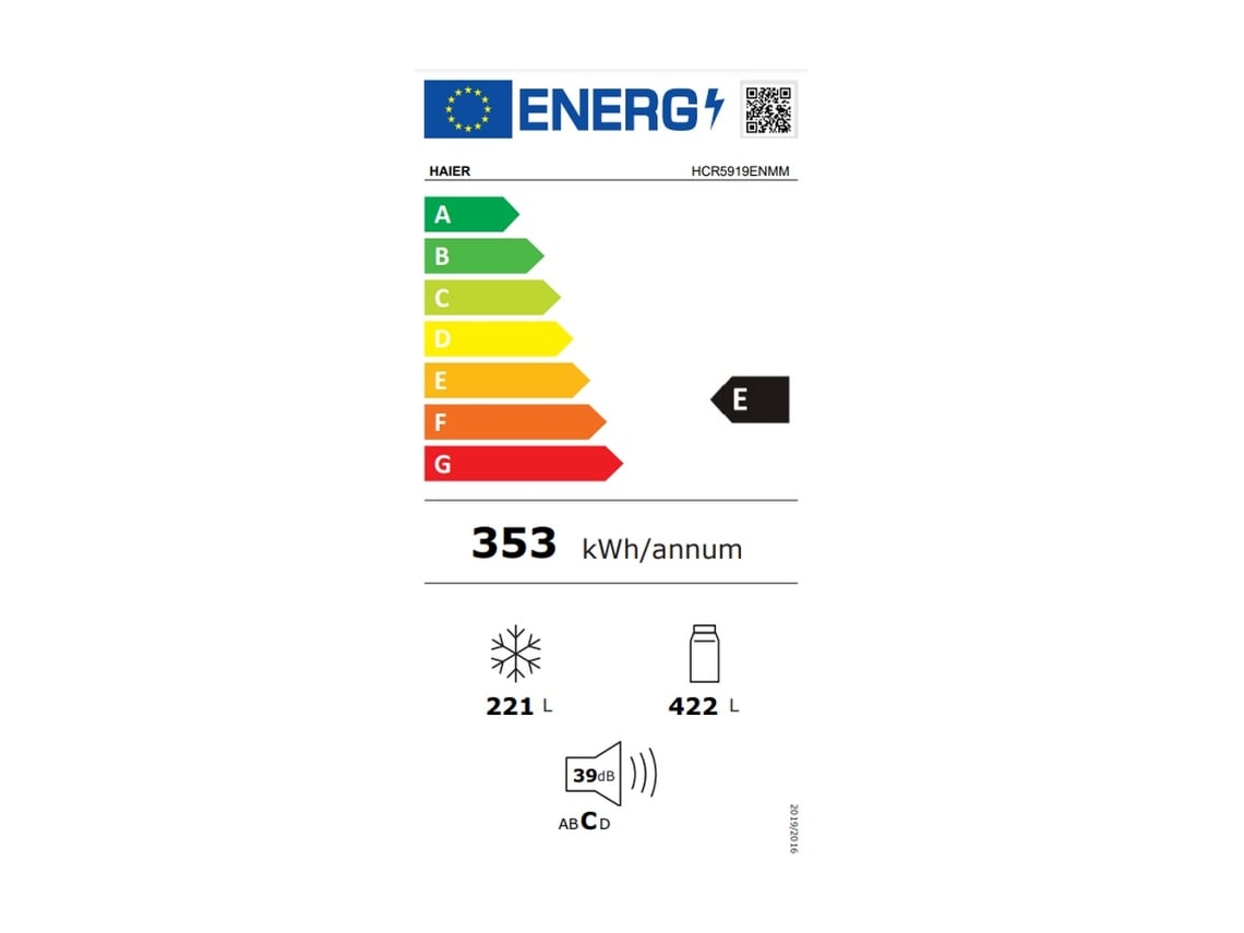 Geladeira Americana 90Cm 422L Nofrost Hcr5919Enmm HAIER