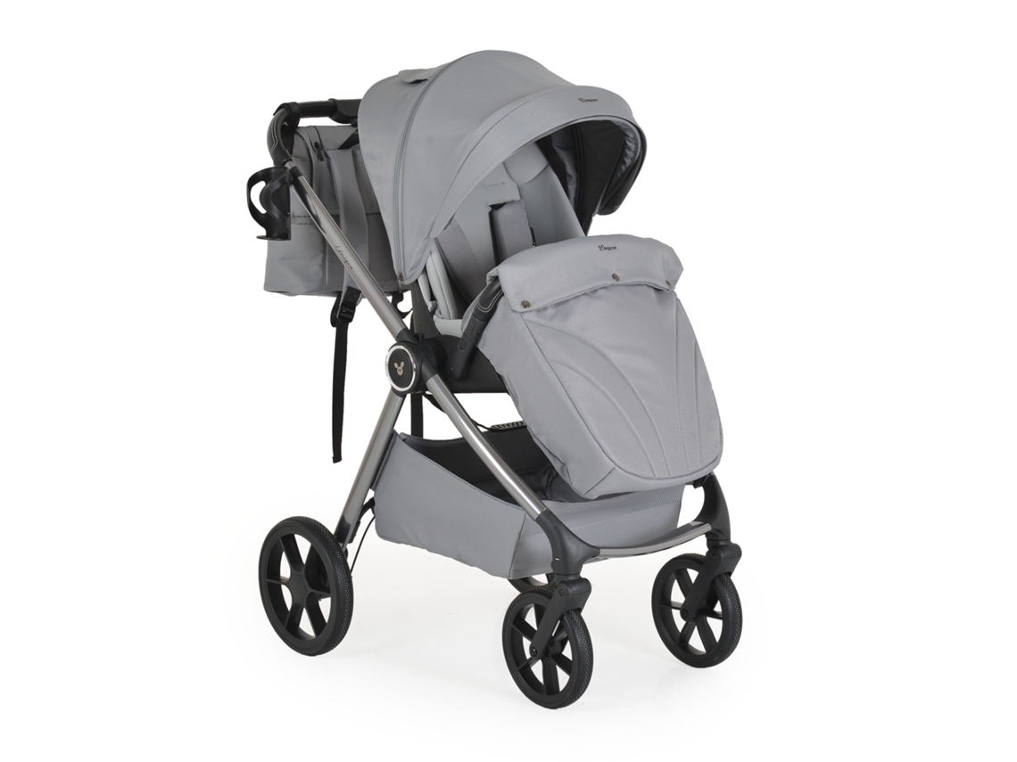 Carrinho De Bebê 3 Em 1 Unique Silver Cloud Cangaroo Cangaroo