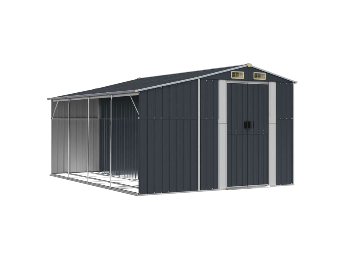 Abrigo MAISON EXCLUSIVE 277x365,5x179 cm Aço Galvanizado Antracite