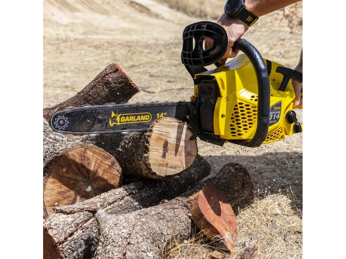 GARLAND MONTANA 314-V20 Motosserra a gasolina, cilindrada de 37,2 cc, potência de 1,74 CV, sabre de 14