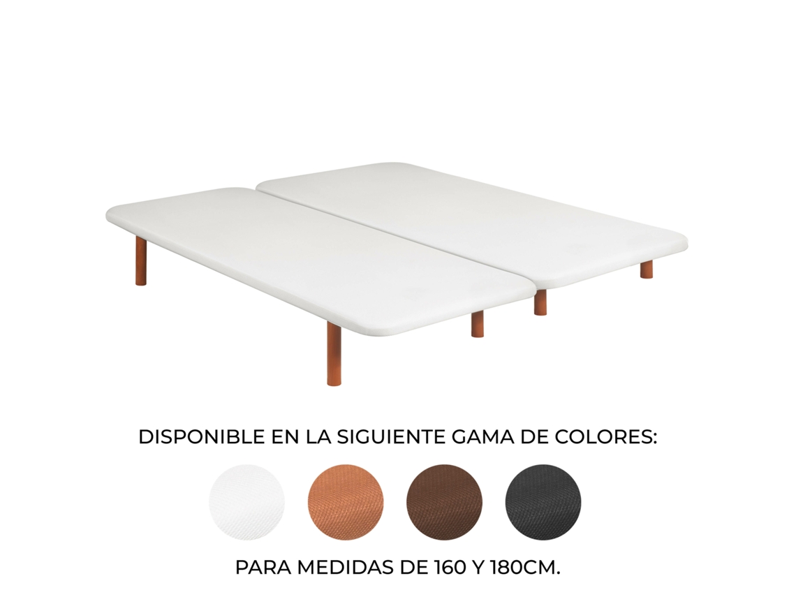 Base Estofada 180 X 200 Cm | PIKOLIN | Branco | 4 Pés | Montagem Incl