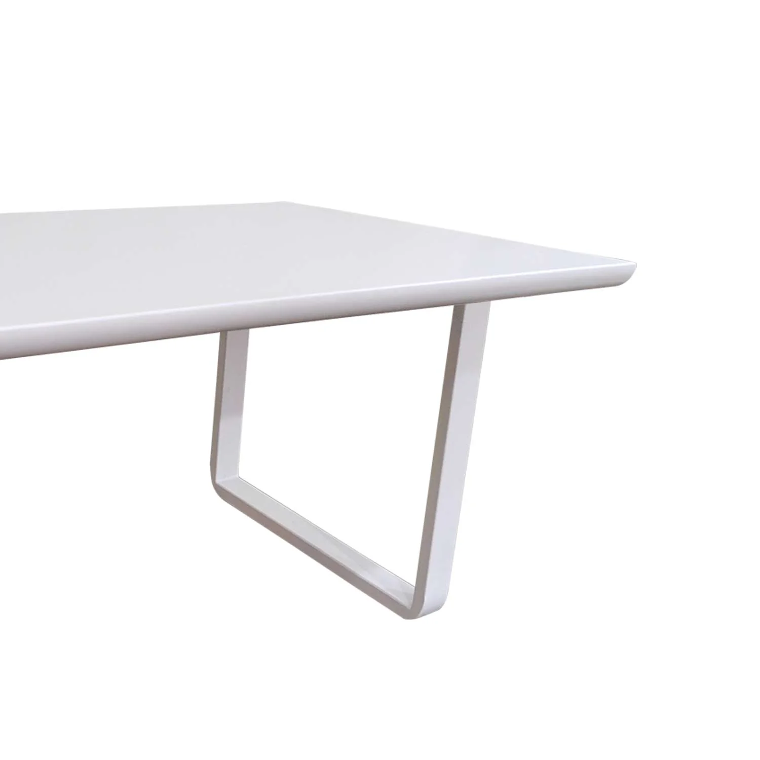 Mesa de Jantar Beckett Madeira Branca LÚZETE 140cm