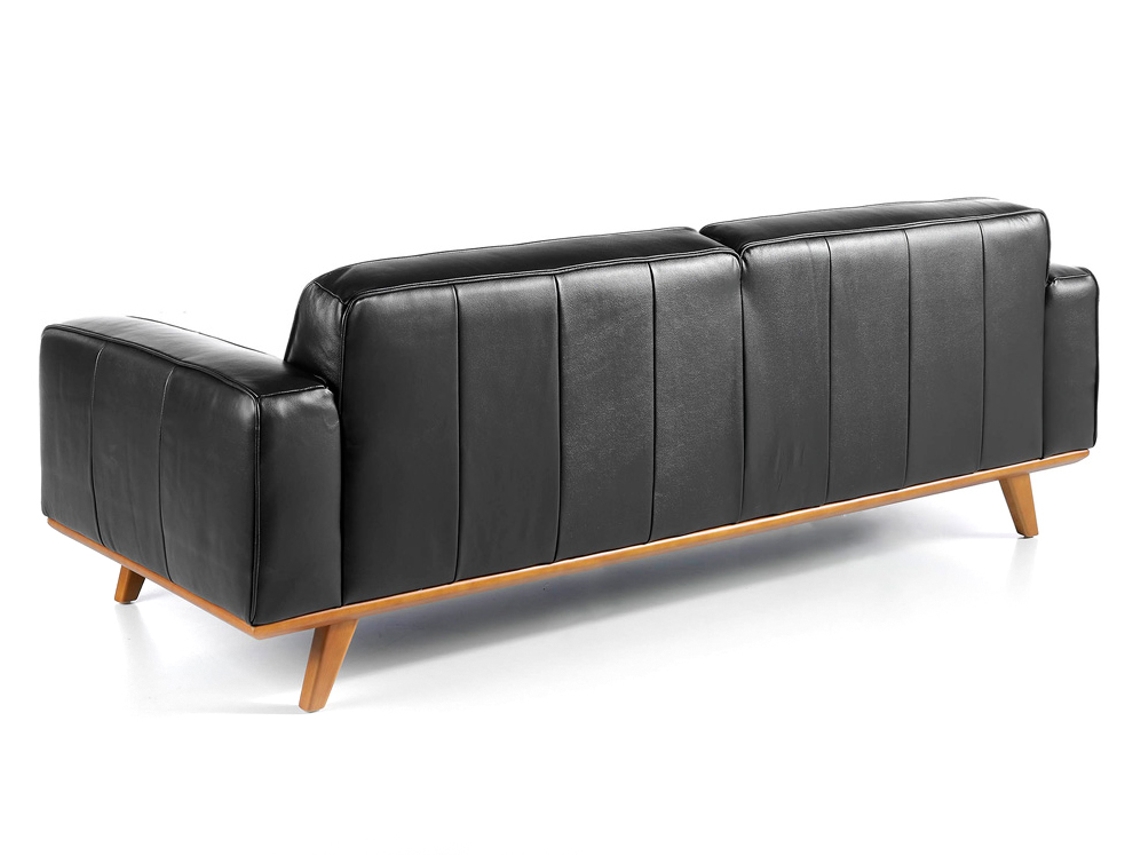 Sofá ANGEL CERDÁ S.L. 6031 (Castanho, Preto - Madeira, Poliuretano - 227 x 95 x 78 cm)