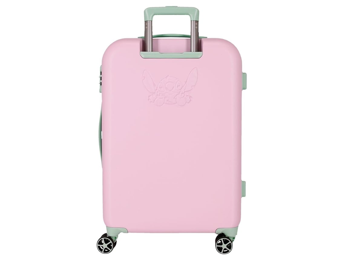 Conjunto De Malas Traveling With Stitch Abs Malva Disney