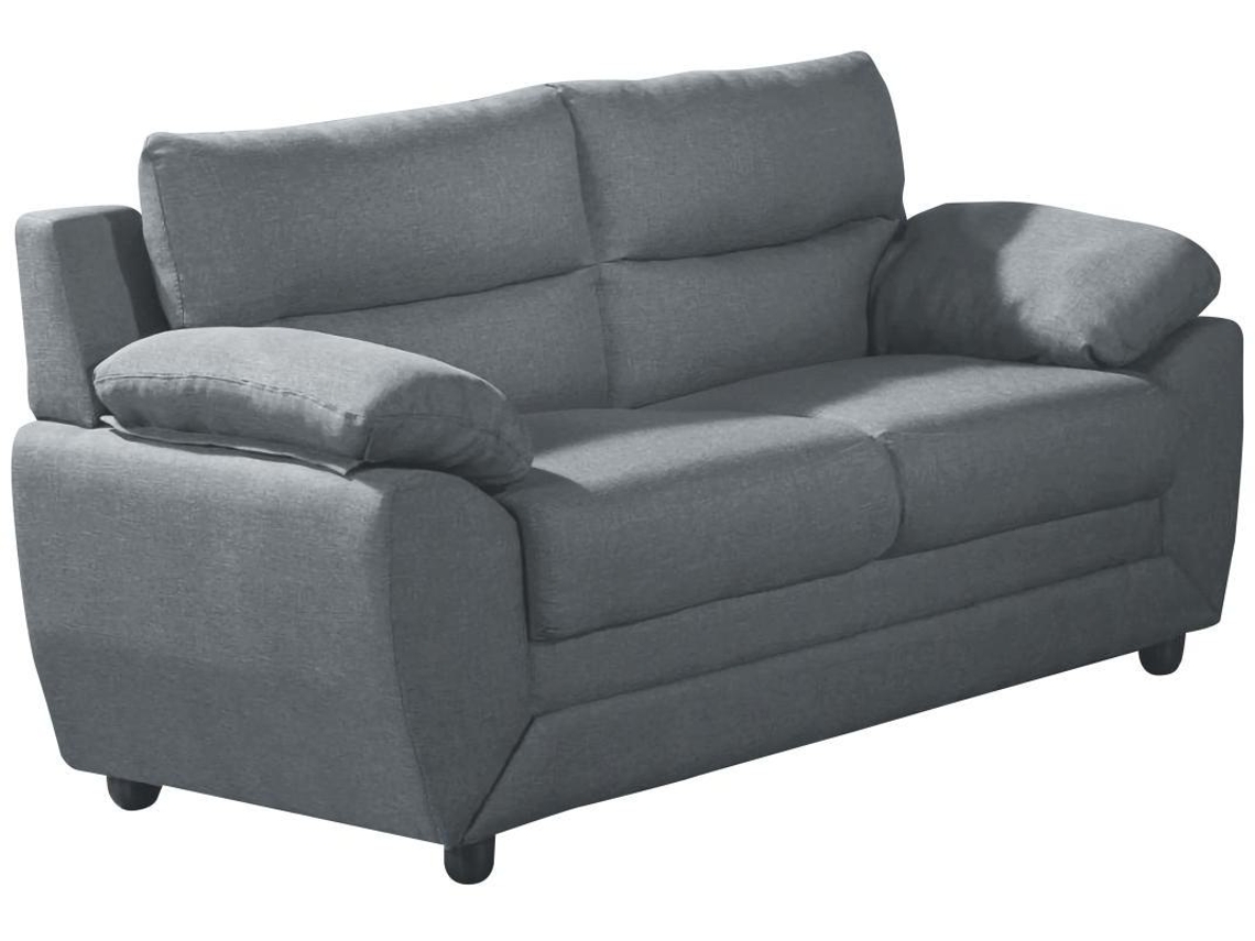 Sofá Fixo Manoa VENTE-UNIQUE (Cinzento - Tecido e Veludo - 163x82x88 cm)