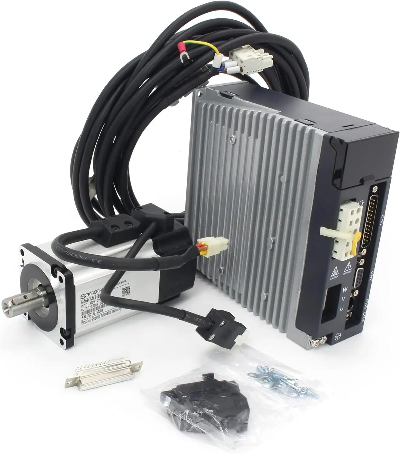 Kit De Driver Para Motor Servo Ac, Potência De 1500w, Encoder Incremental De 17 Bits, 400w Sem Freio