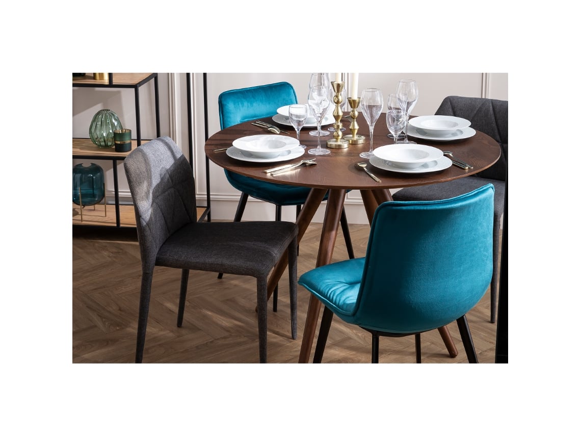 Mesa de jantar redonda design de nogueira D106 WALFORD MILIBOO