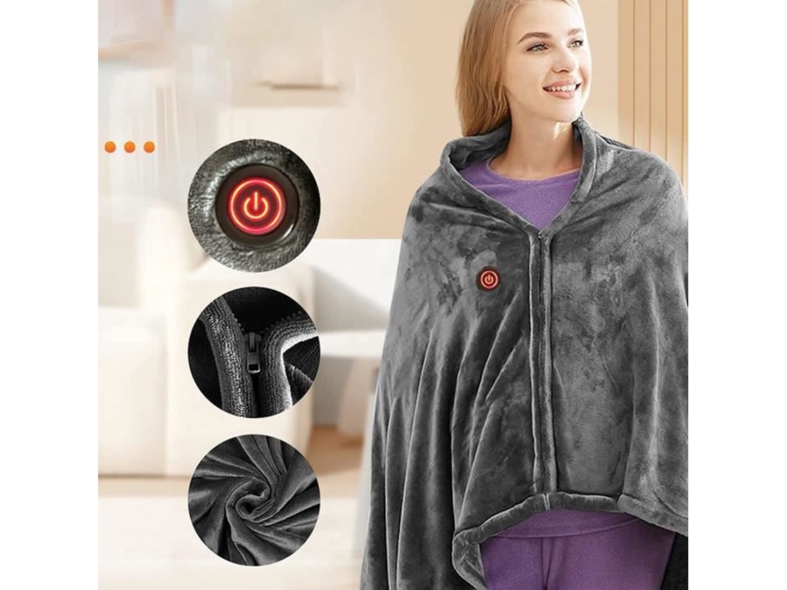 Cobertor De Xale Aquecido Elétrico E Aquecedor De Pés Cobertor Aquecido De Flanela Usb Portátil C E Portátil Para L 749 Wwfw