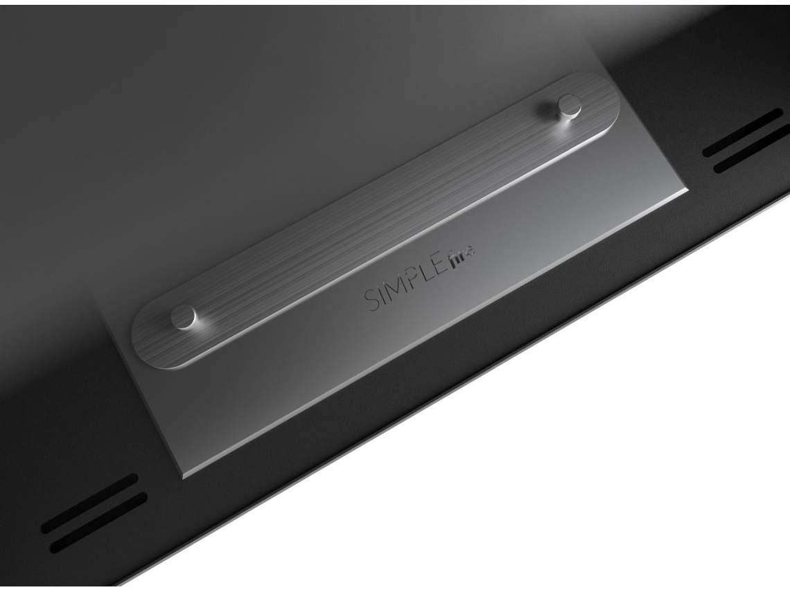 Lareira a bioetanol de encastrar em preto com vidro de proteção Lareira a bioetanol de parede RAME 600 OUTINFIRE