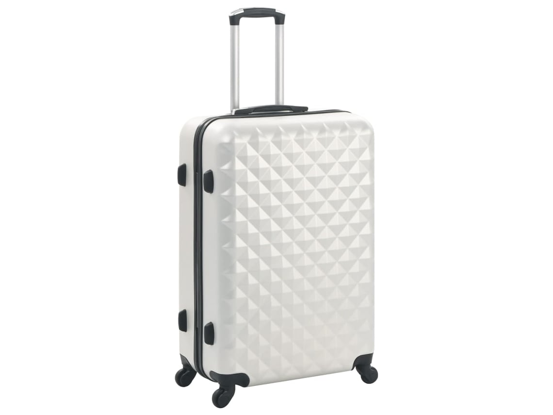 Conjunto de Malas VIDAXL brilhante Branco (55x36x22 cm/66 x 41 x 24 cm/76 x 48 x 28 cm)