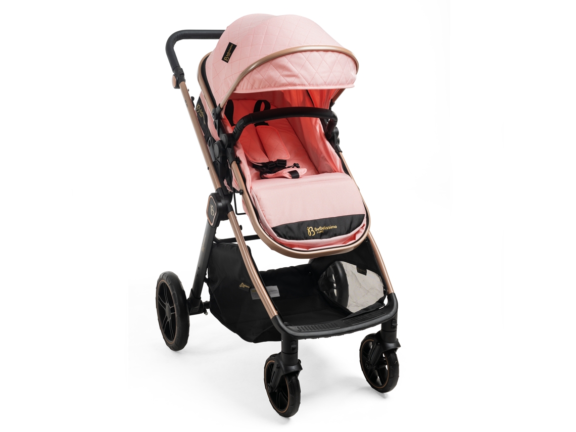 Carrinho Bebé 2 em 1 Convertível 0-22Kg Bebelissimo - Iris - rosa