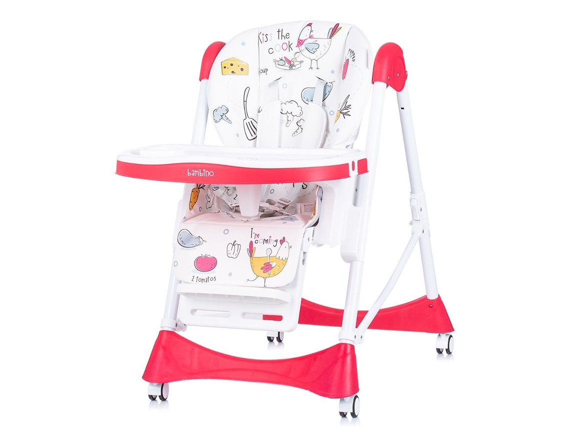 Cadeira Alta Dobrável E Reclinável Bambino Da CHIPOLINO Poppy