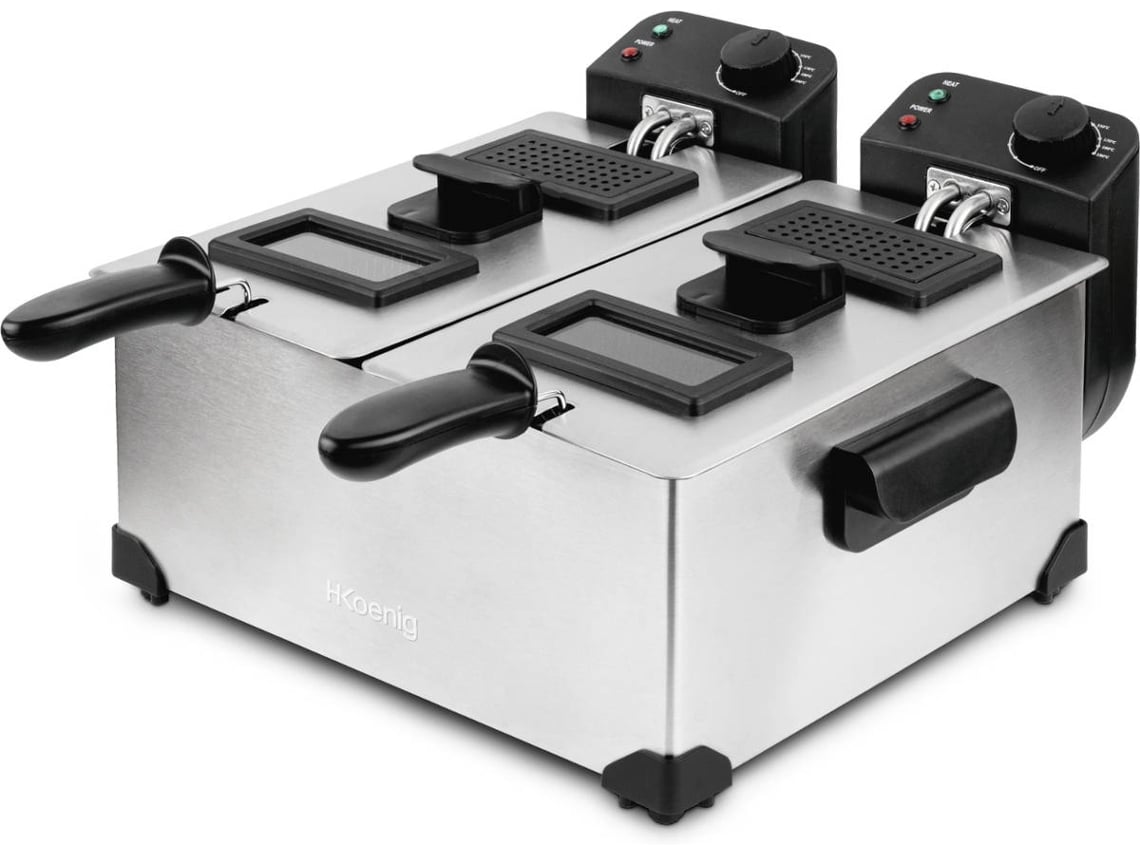 Fritadeira com Óleo H. KOENIG DFX600 (6 kg - Inox)