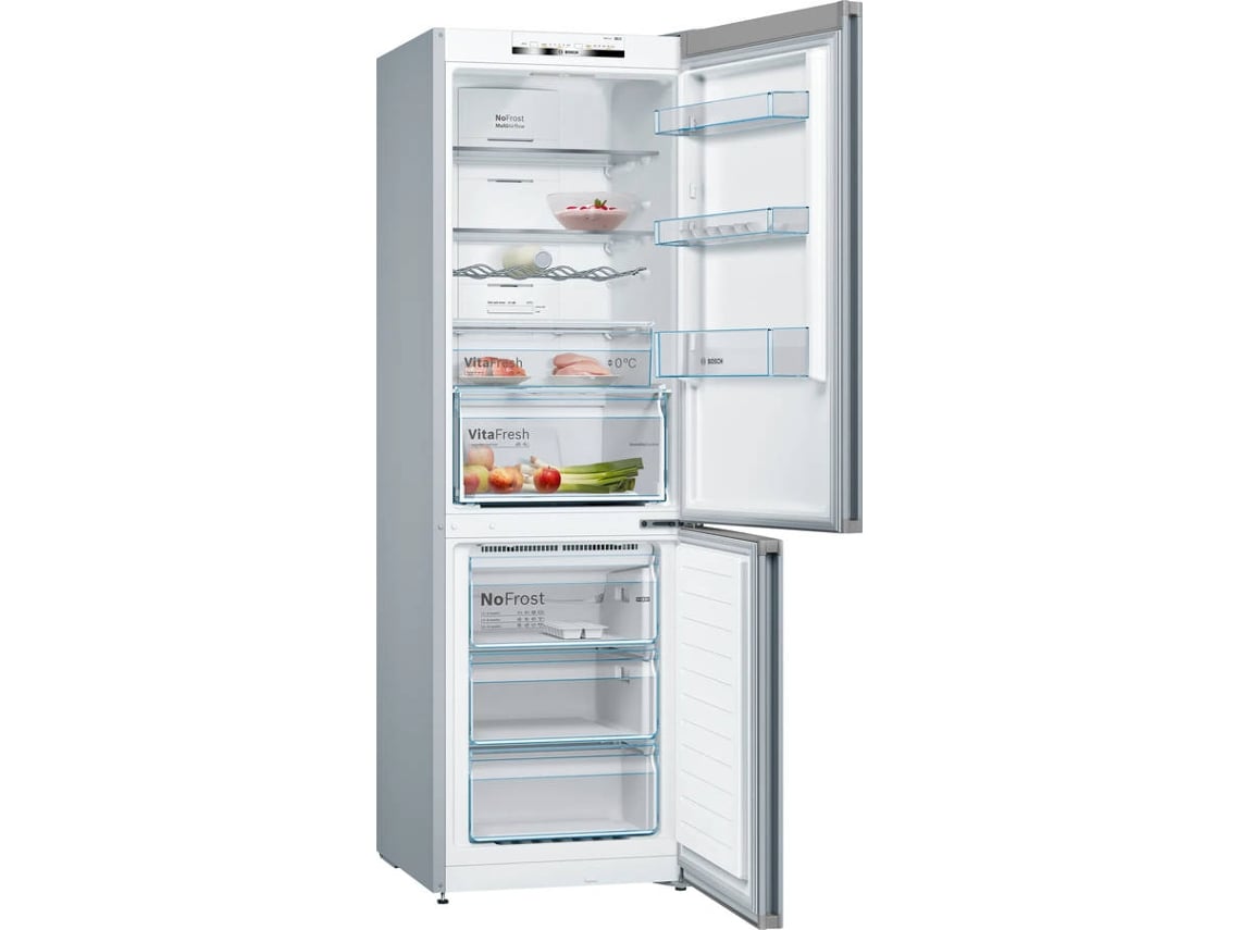 Frigorífico Combinado BOSCH KGN36VIDB (No Frost - 186 cm - 326 L - Inox)