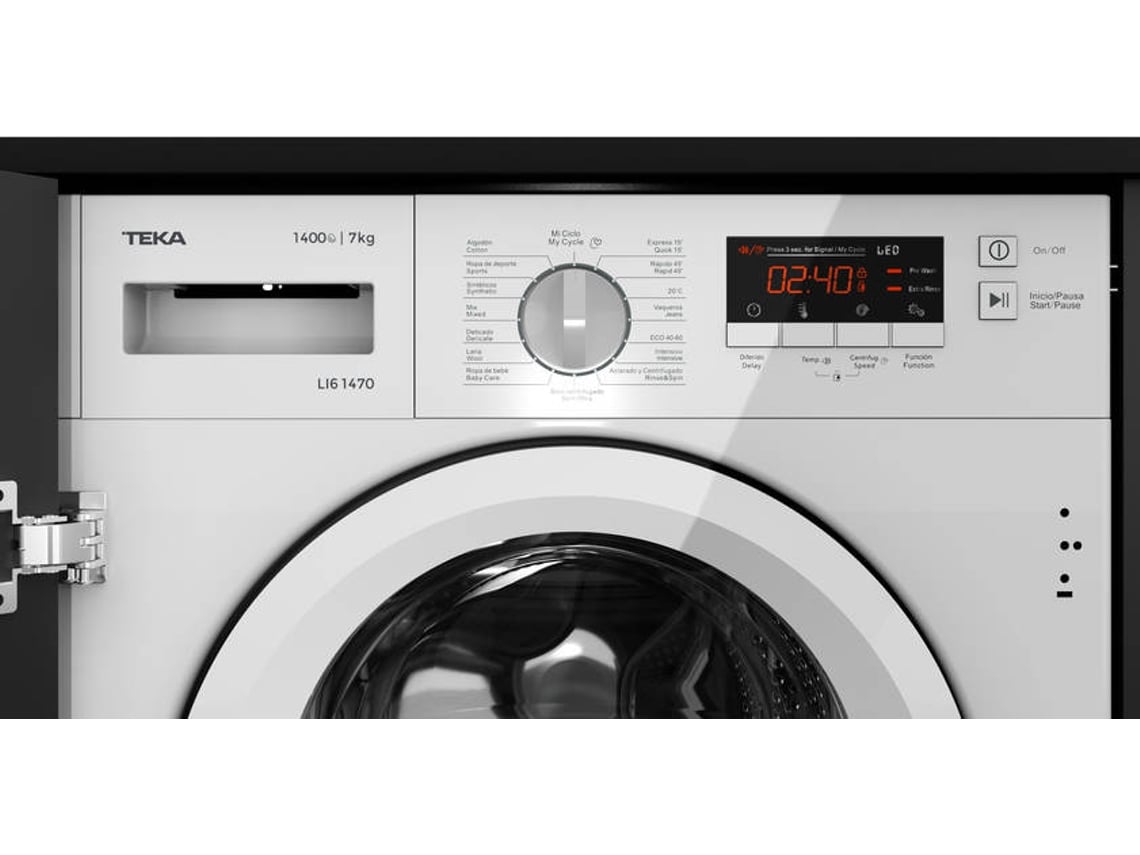 Máquina de Lavar Roupa Encastre TEKA LI1471 (7 kg - 1400 rpm - Branco)
