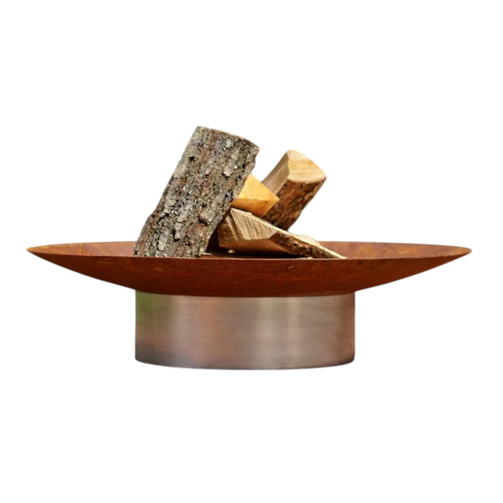 Braseiro Em Aço Maciço Hestia Acabamento Aço Corten Arpe Studio