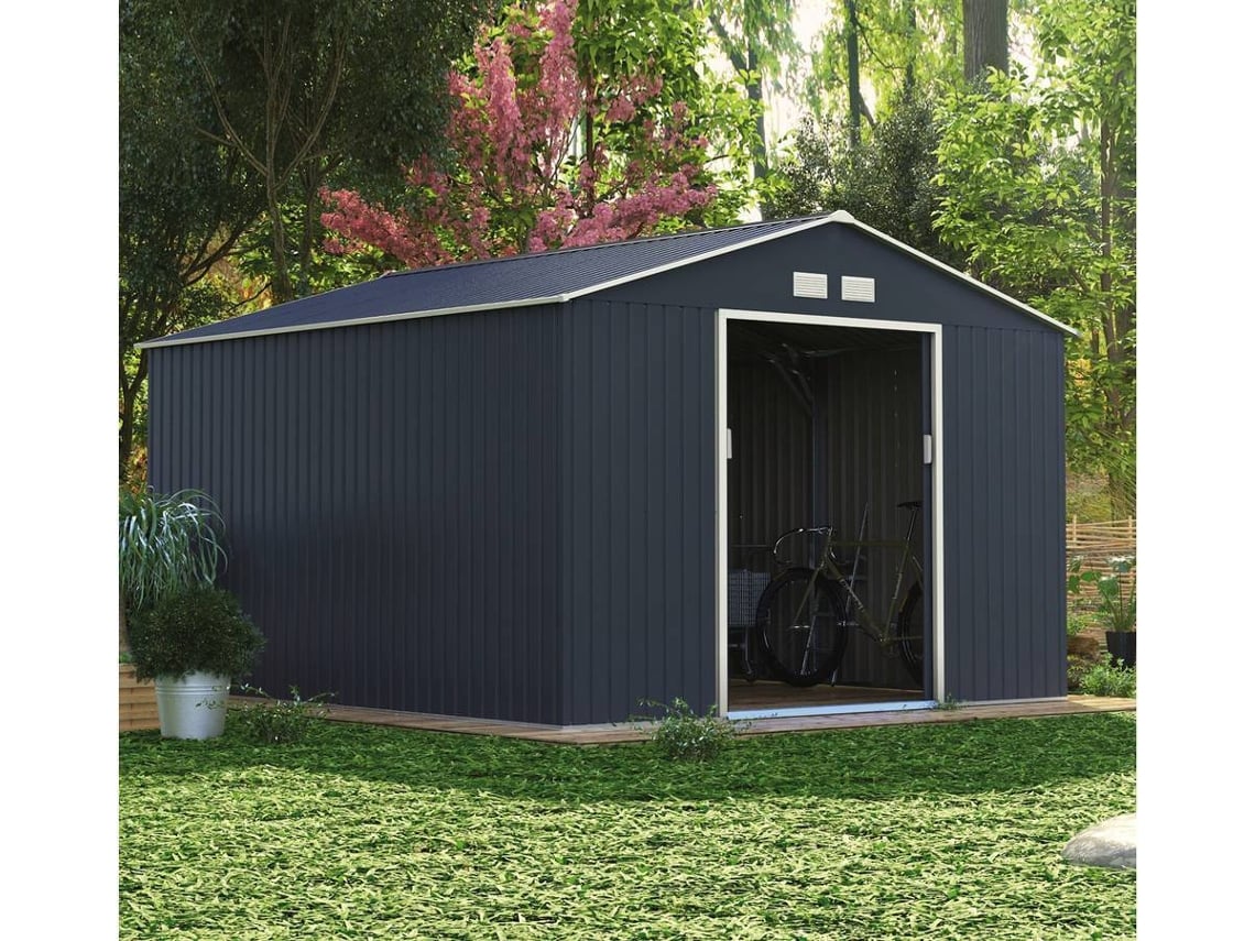 Abrigo de Metal HABITAT & JARDIN Vegas (372x330x210 cm)