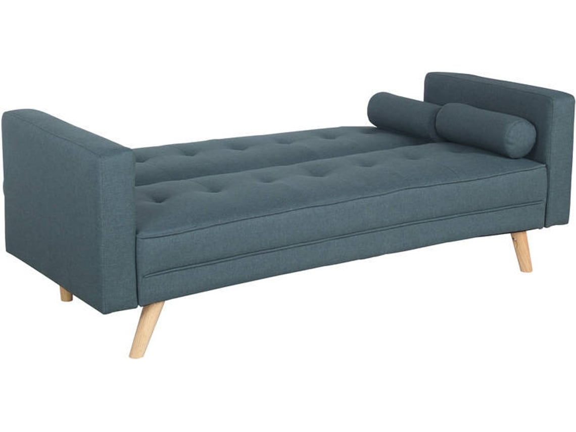 Sofá Cama BAZAR MONDIALE Bristol (Verde - Madeira de Faia - 186x75x82/42cm cm)