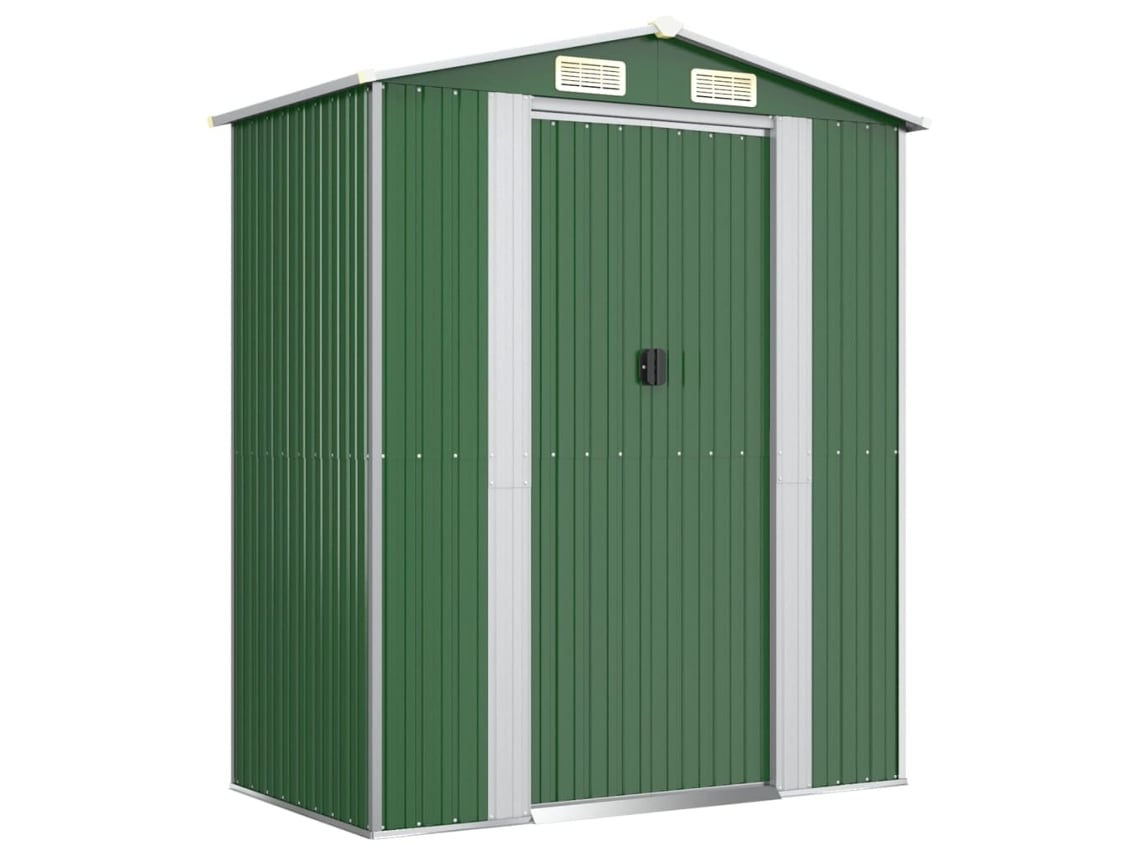 Abrigo MAISON EXCLUSIVE 192x108x223 cm Aço Galvanizado Verde