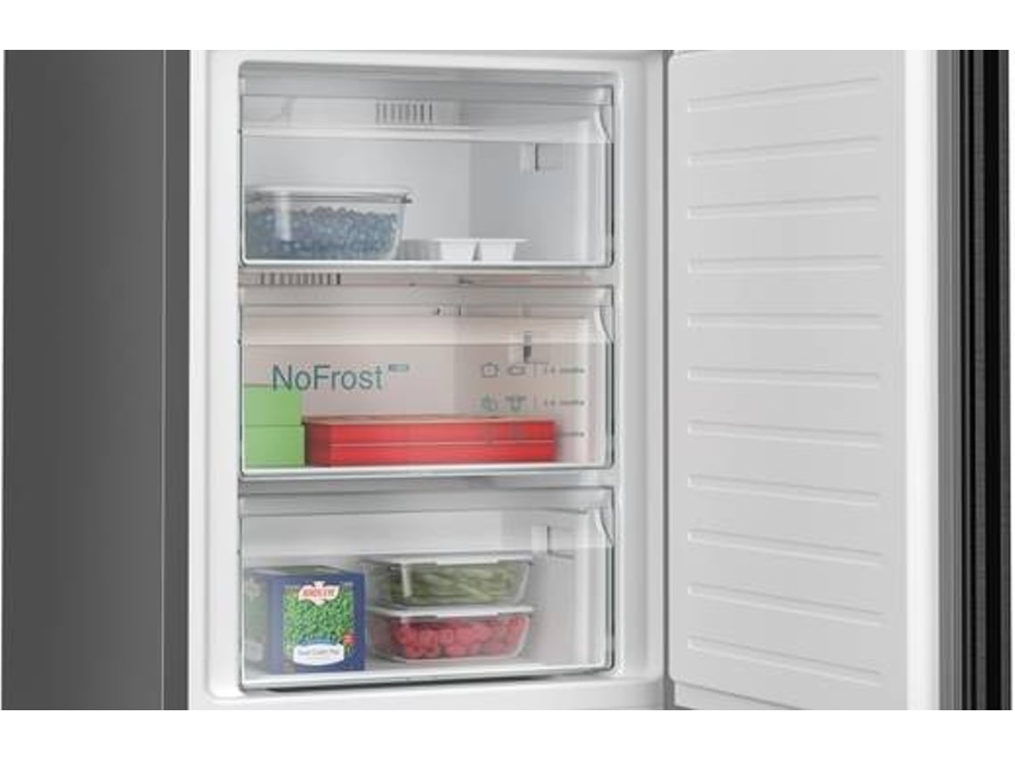 Frigorífico Combinado SIEMENS KG39NAXCF (No Frost - 203 cm - 363 L - BlackInox)