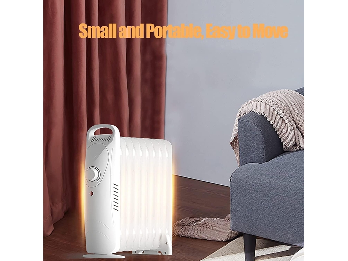 Radiador a Óleo com Termostato, 11 Lâminas, Aquecedor Elétrico Móvel para até 45 m²