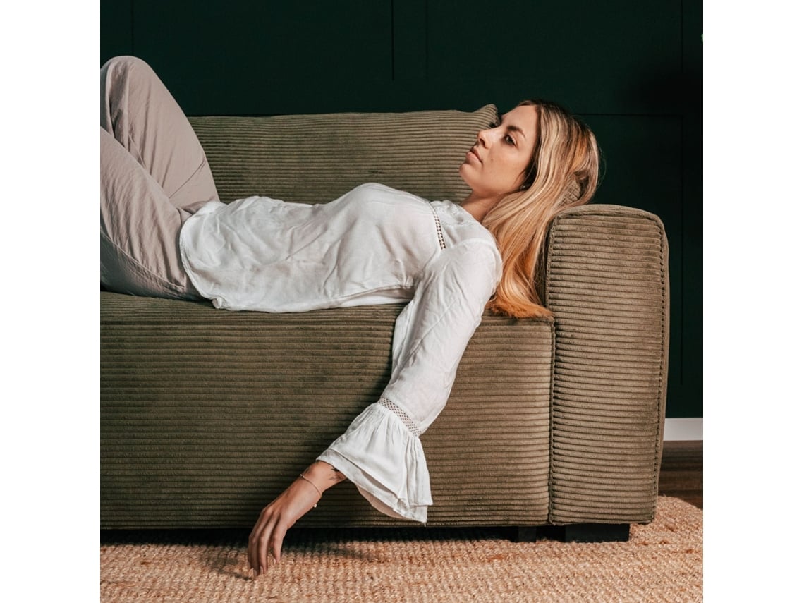 Sofá Cama 3 Lugares BUDWING Lauren Verde Floresta + Chaise c/ Arrumação Integrada (269 x 158 x 96 cm - Reversível Lado Direito/Esquerdo)