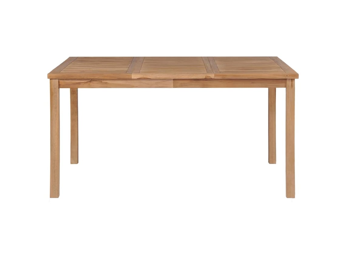 Mesa De Jardim 150x90x77 Cm Madeira Teca Maciça Vidaxl