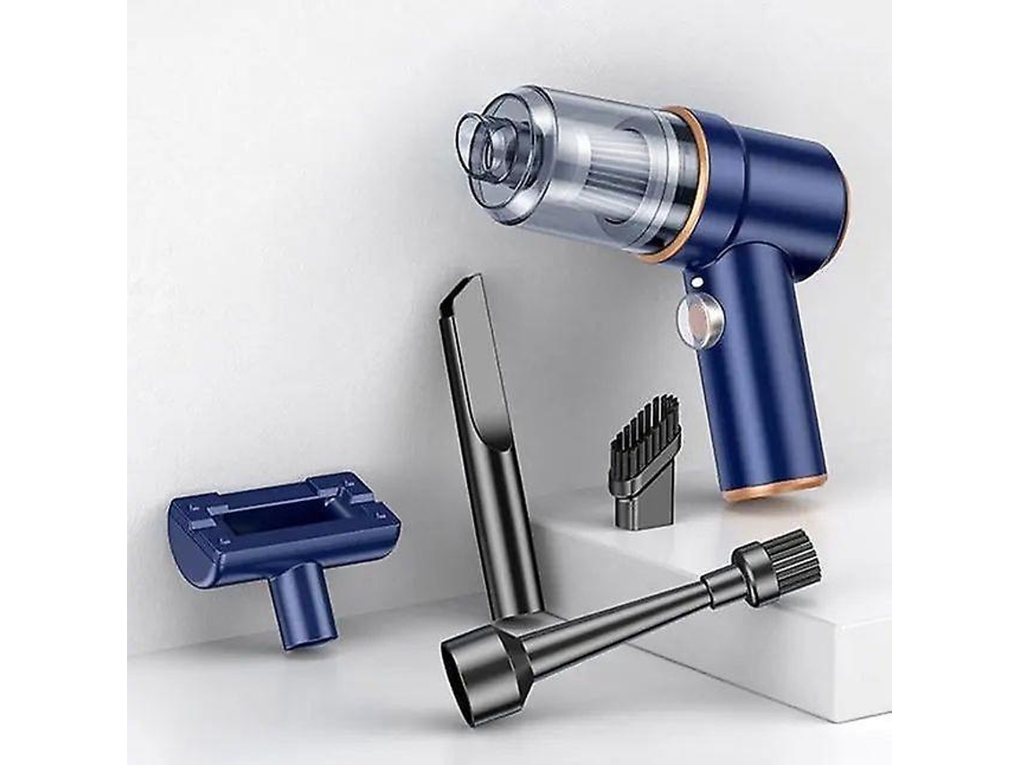 Aspirador de pó portátil sem fio, aspirador de pó potente para carro, seco e molhado, 120 W, mini aspirador de pó para carro com bateria Slowmoose