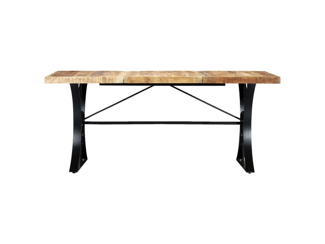 Mesa de Jantar Madeira de Mangueira Maciça 180X90X76 Cm NONAME