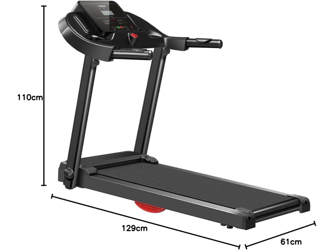 Esteira Com 12 Programas De Treinamento E Monitor De Ritmo Cardíaco, Carga Máxima De 136 Kg E Velocidade Máxima De 14 Km/h. Zkaka
